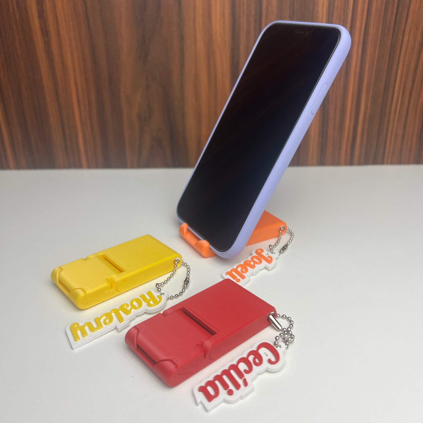 Kit Suporte para Celular + Chaveiro Personalizado