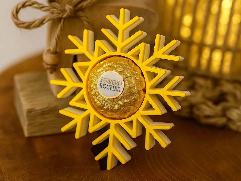 Suporte Floco de Neve para Ferrero Rocher - Koa 3D
